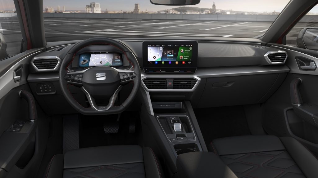 Pohľad do interiéru nového modelu SEAT Leon
