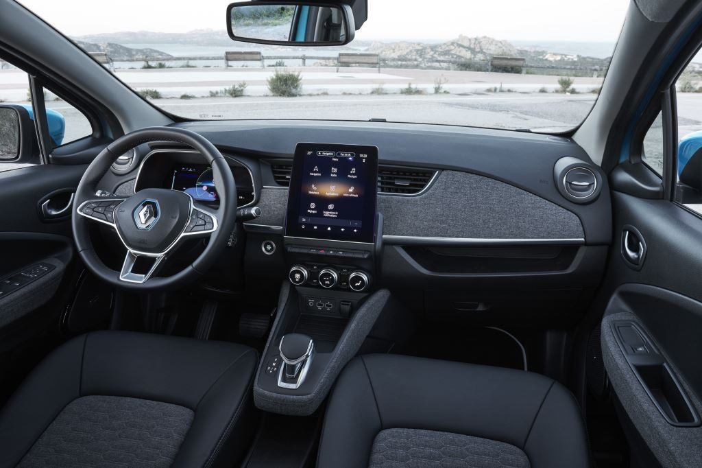Interiér nového modelu Renault ZOE pôsobí moderne