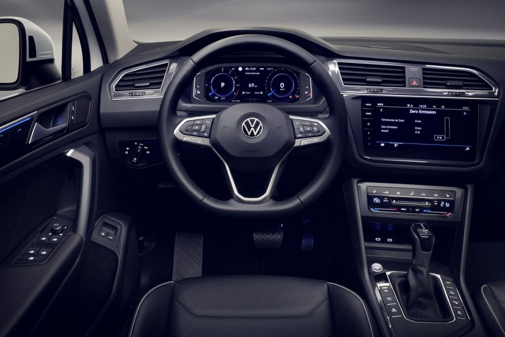 Interiér nového modelu  Volkswagen Tiguan