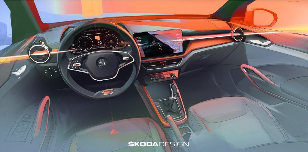 Interiér nového modelu Škoda Fabia
