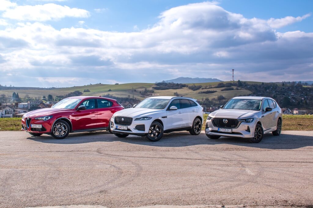 Alfa Romeo Stelvio, Jaguar F-Pace, Mazda CX-60